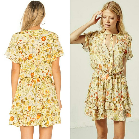 New spell designs sayulita mini dress sunflower XS - Picture 4 of 7